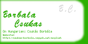 borbala csukas business card